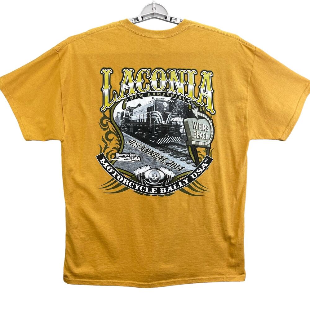 Motorcycle Rally T-Shirt Men Size XL 91st Annual Bike 2014